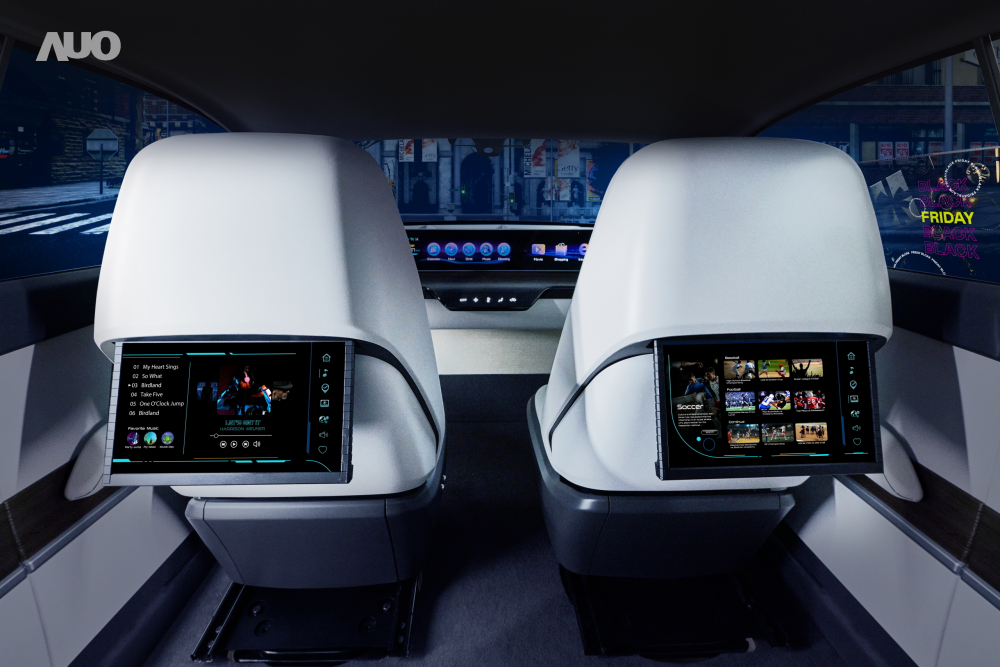 AUO&rsquo;s new-generation Smart Cockpit 2024, harnesses the advantages of Micro LED technology, and creates the award-winning  &ldquo;Interactive Transparent Window&rdquo; and the &ldquo;Rollable RSE&rdquo;, allows images and information to be displayed only during interaction, provides extended entertainment and interactive information services.