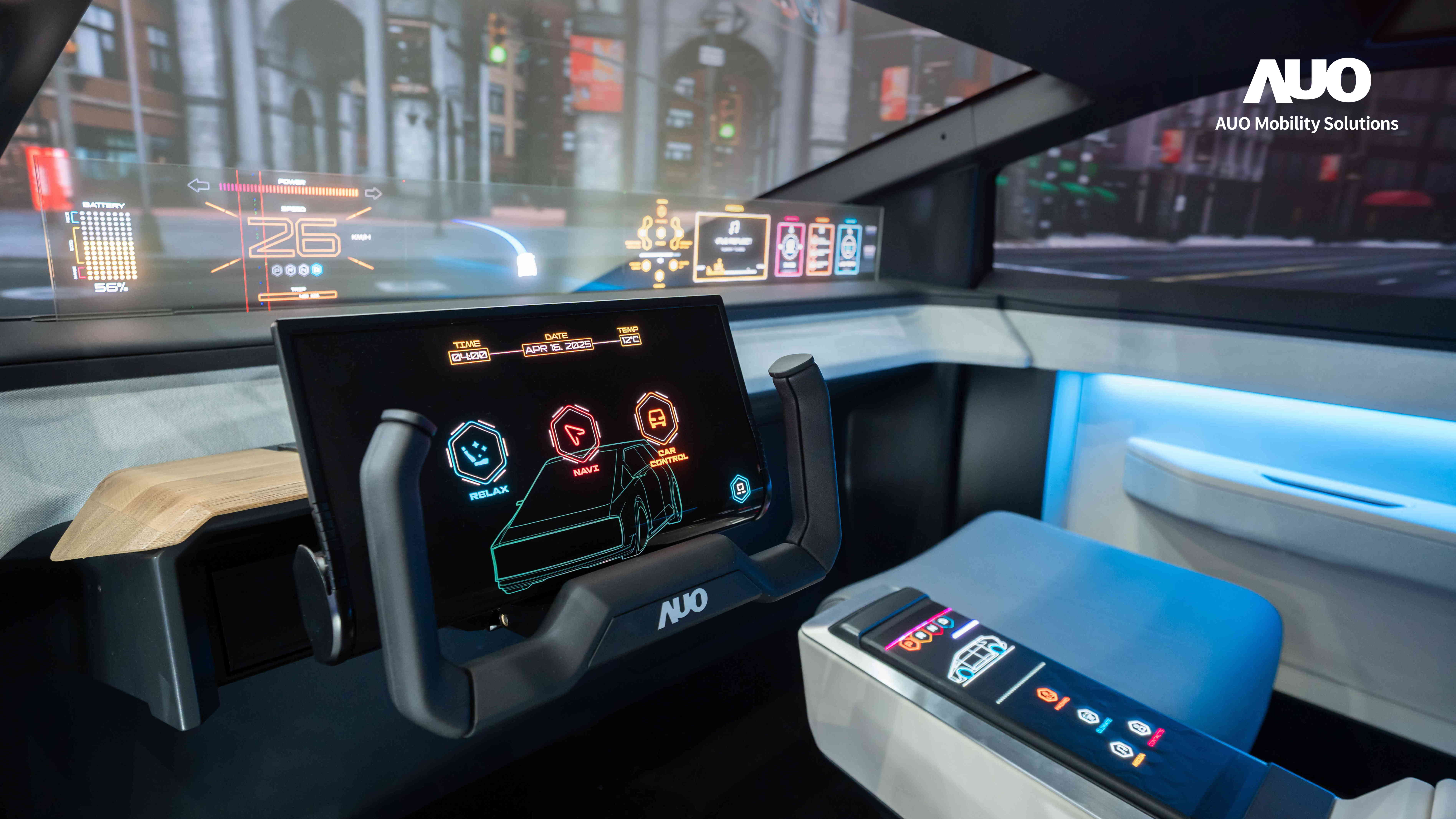 友達智慧移動致力於提供創新智慧車艙解決方案，透過顯示技術、運算平台與車聯網核心應用，打造沉浸、智慧且永續的座艙體驗與延伸智慧移動服務，滿足全球OEM客戶與使用者的多元需求